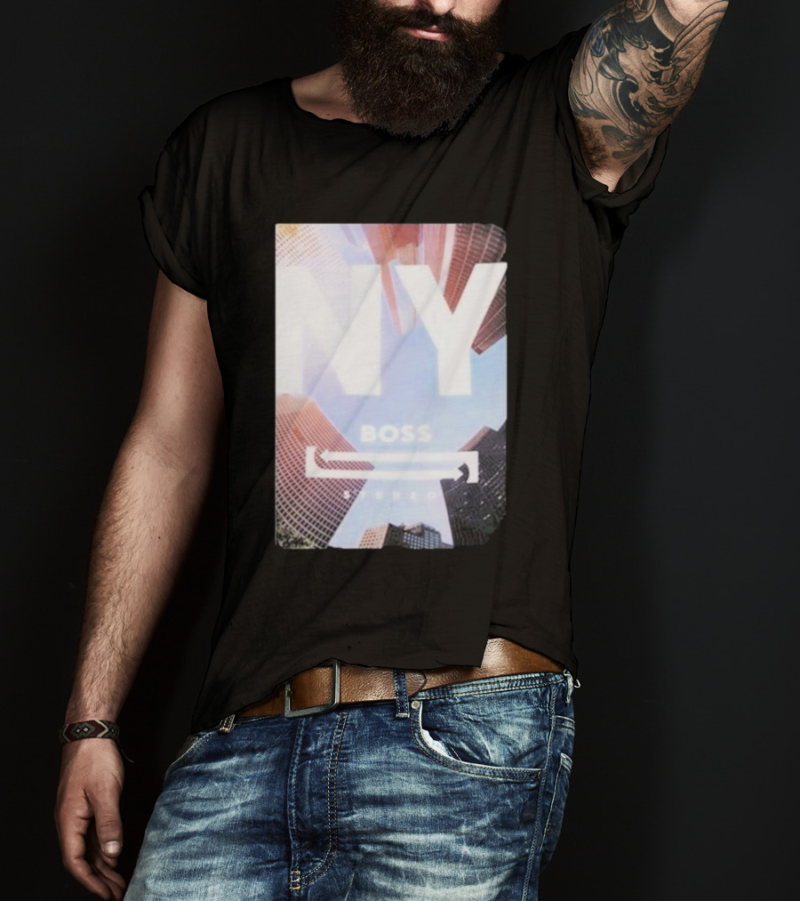 NY Boss Stereo Skyscraper Cityscape T-Shirt