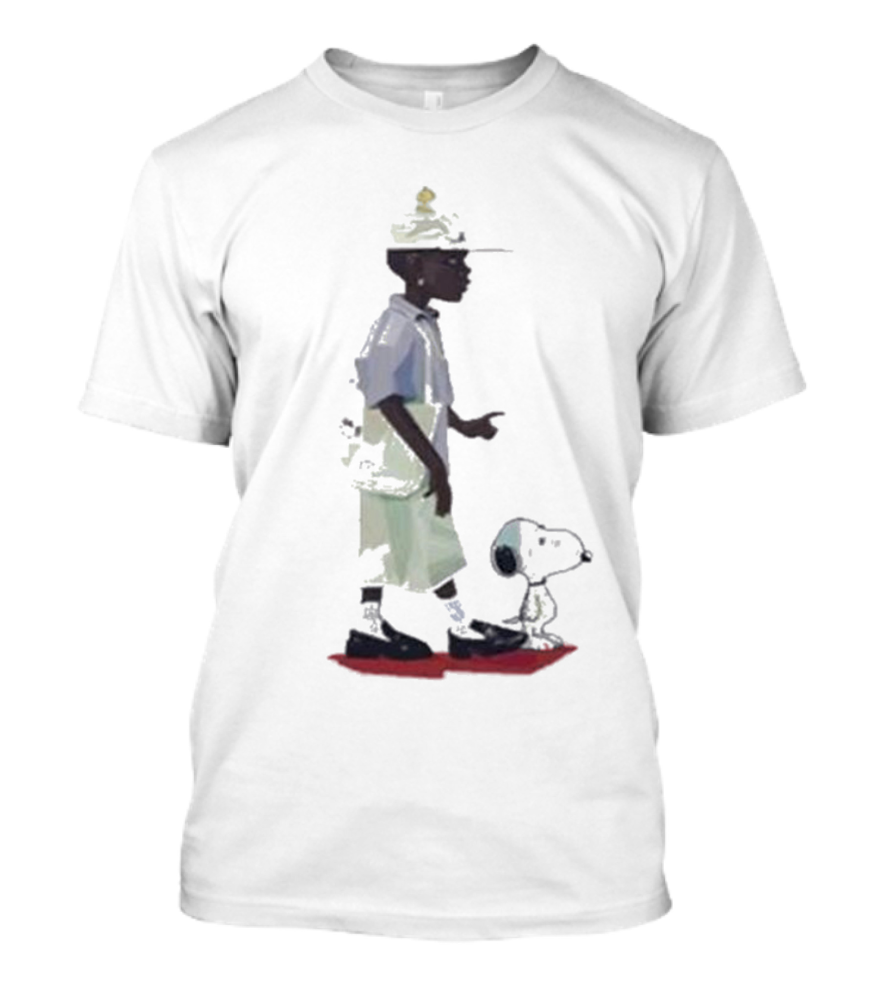 Black Woman With Snoopy Peanuts T-Shirt