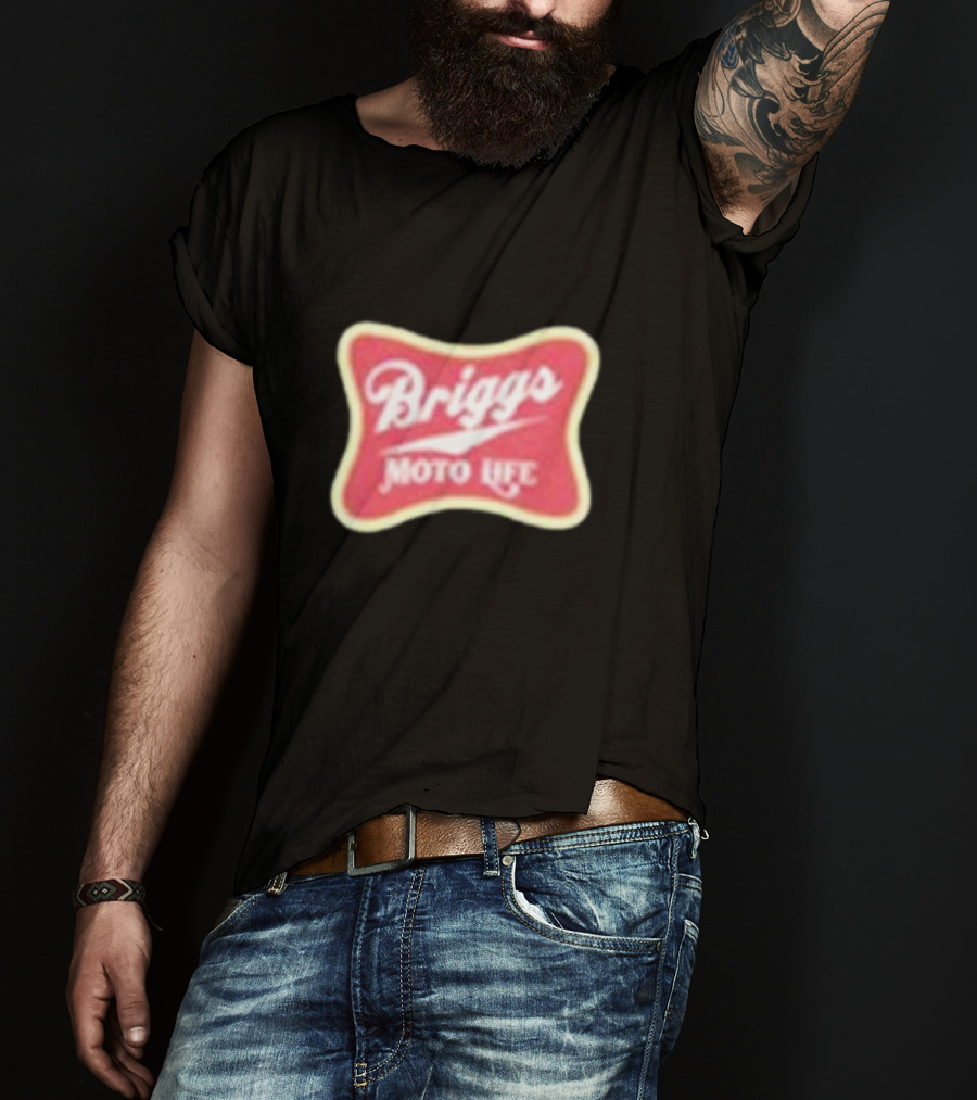 Briggs Moto Life Red Emblem T-Shirt
