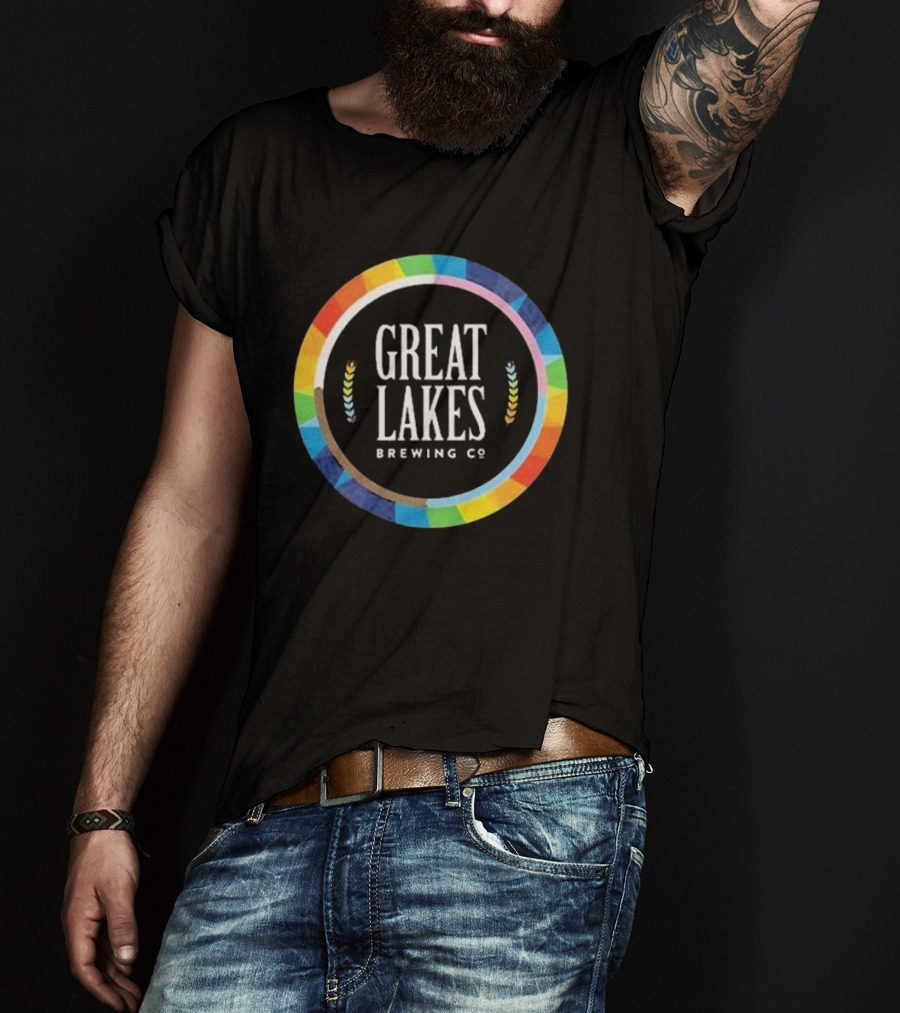 Great Lakes Brewing Co Rainbow Pride Circle T-Shirt