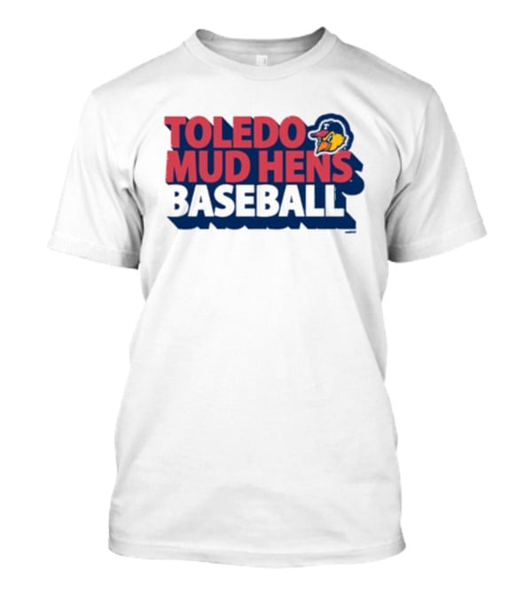 Toledo Mud Hens Baseball Logo With Iconic Classic Blue Hat And Yellow Cartoon Chicken T-Shirt