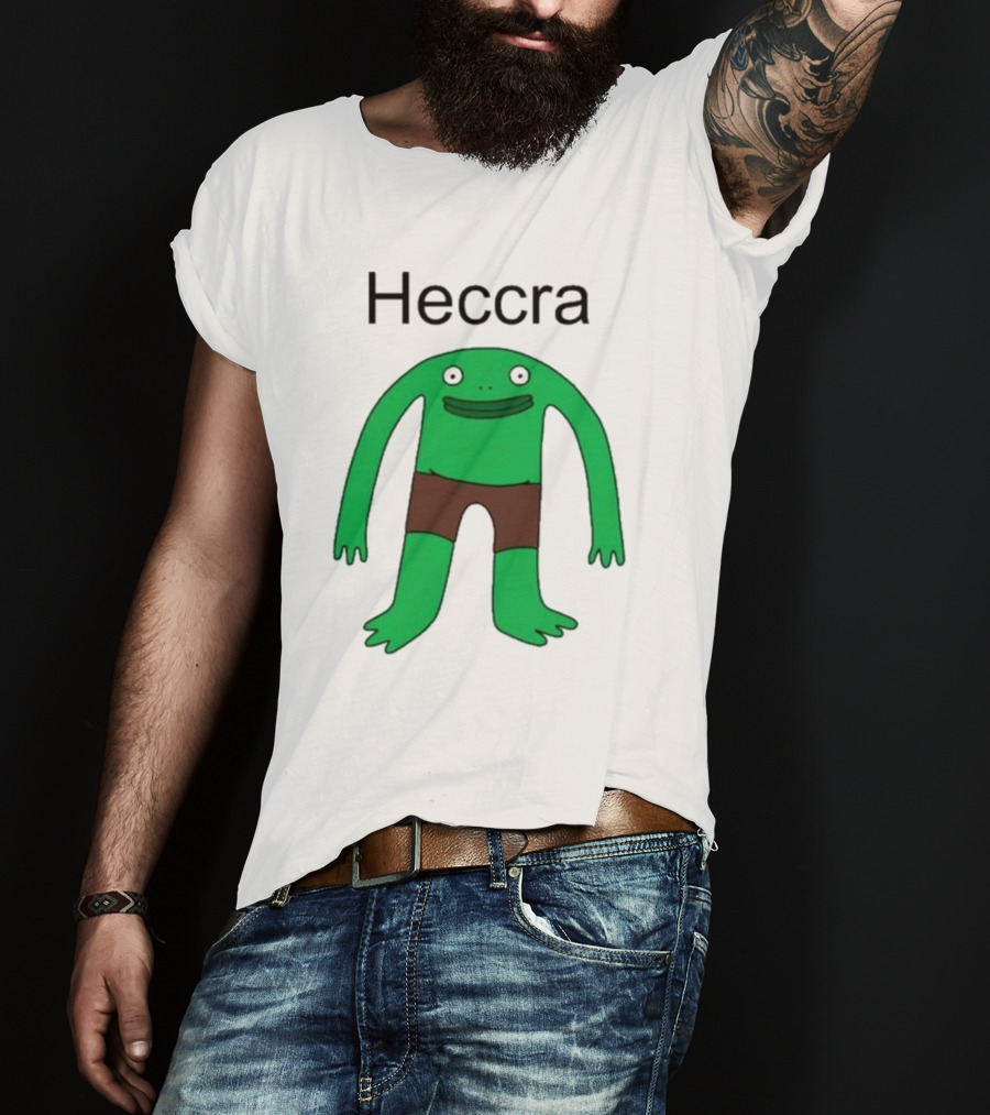 Heccra Mr. Frog Cartoon Character In Brown Shorts T-Shirt