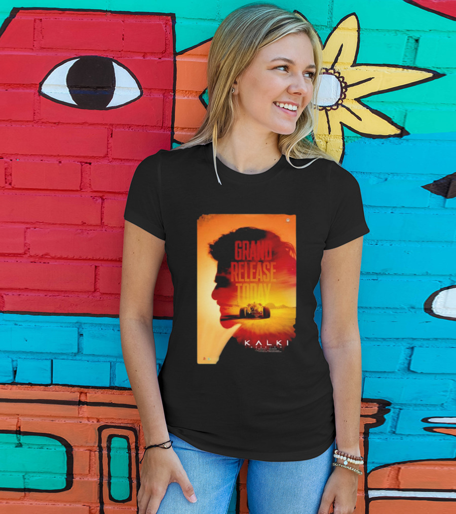 Grand Release Today Kalki Silhouette And Racing Car T-Shirt