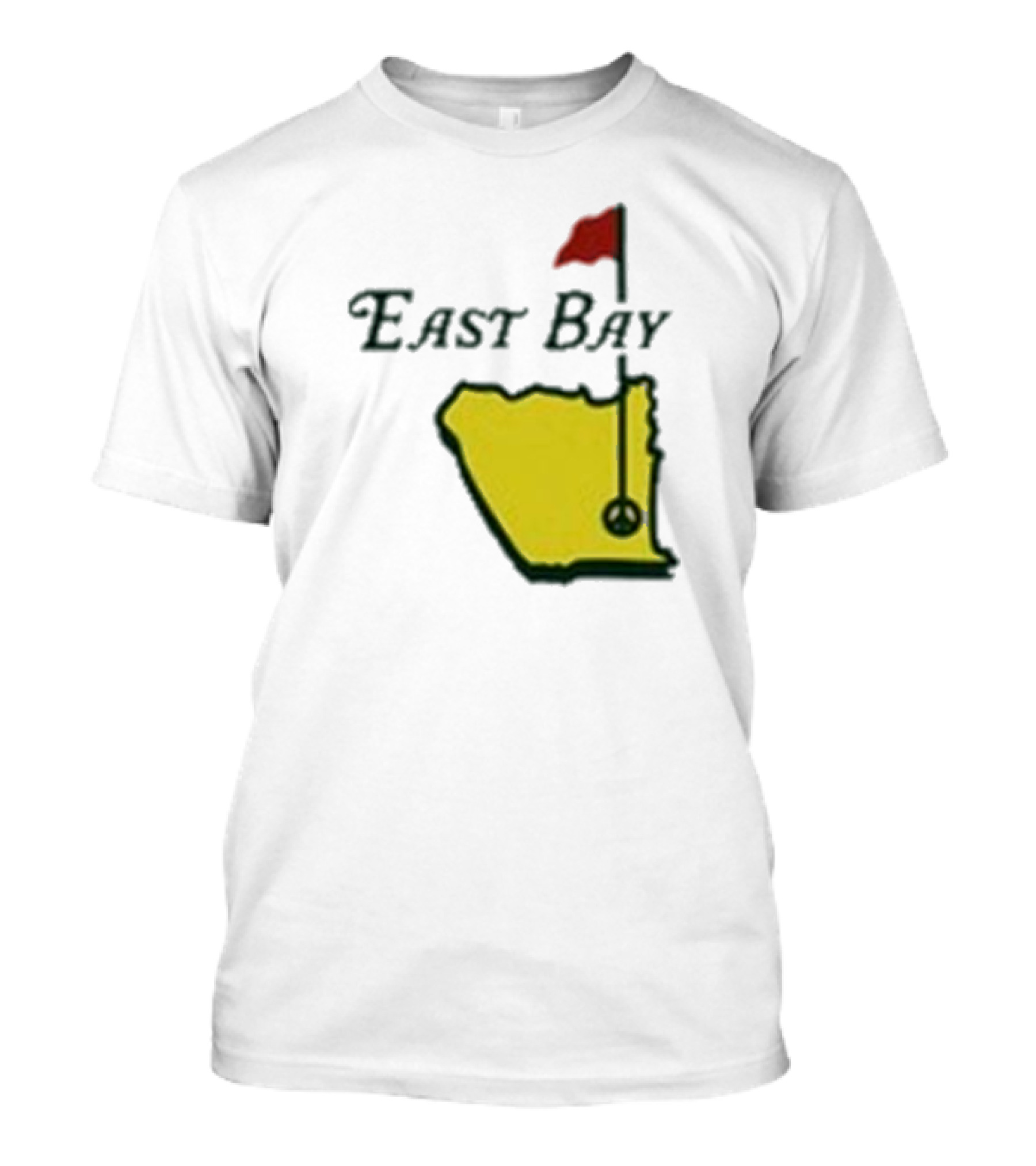 Oaklandish East Bay Golf Map With Flag Hole T-Shirt