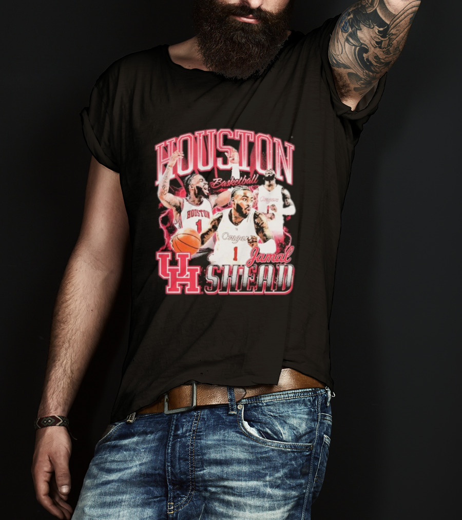 Jamal Shead Houston Cougars Basketball U H T-Shirt