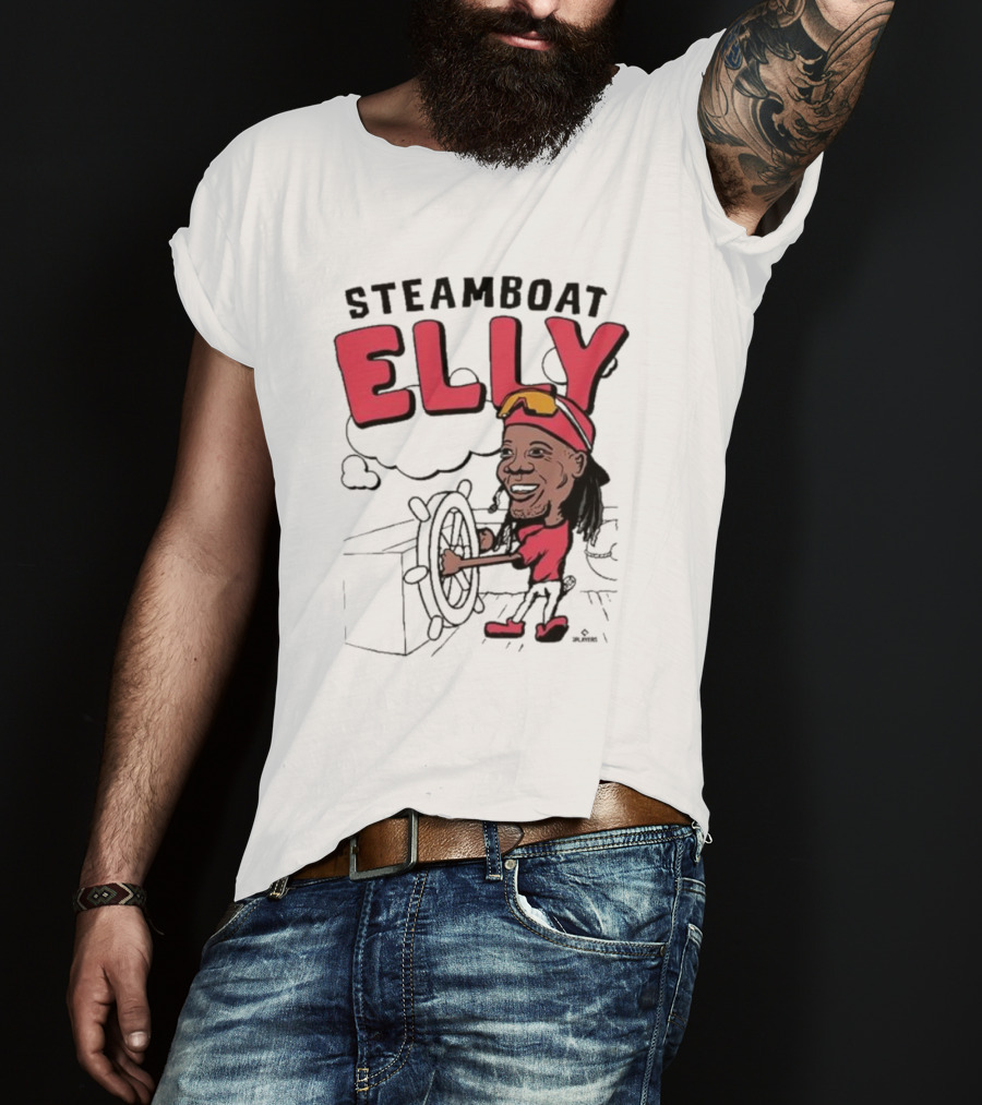 STEAMBOAT ELLY Elly De La Cruz Wheel Turner Cartoon T-Shirt