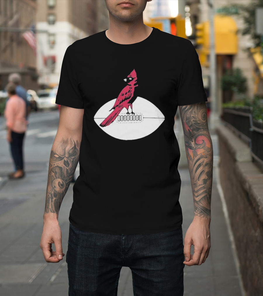 Arizona Cardinals Vintage Cardinal On Football T-Shirt