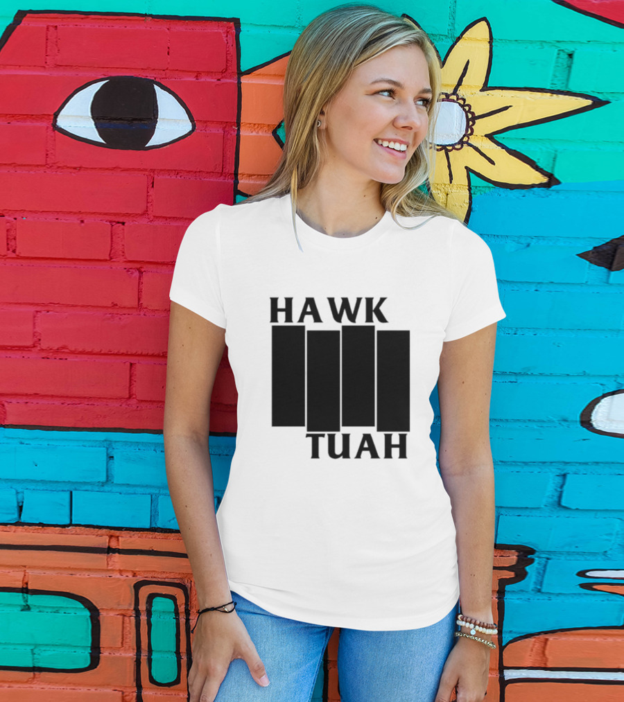 Hawk Tuah Black Flag T-Shirt