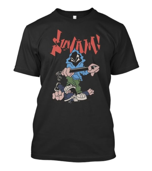 SunamI Billy Club Hoodie Character With Bat T-Shirt