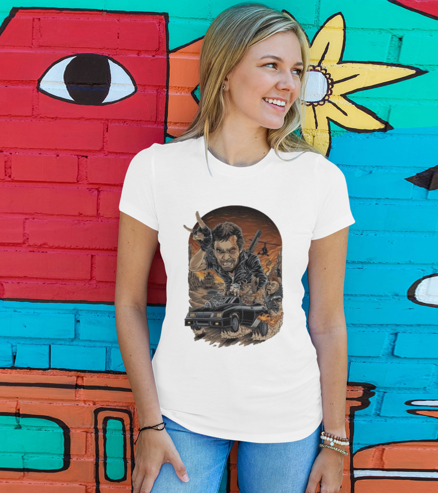 Krisna Okky Mad Max Apocalyptic Road Warrior Scene T-Shirt