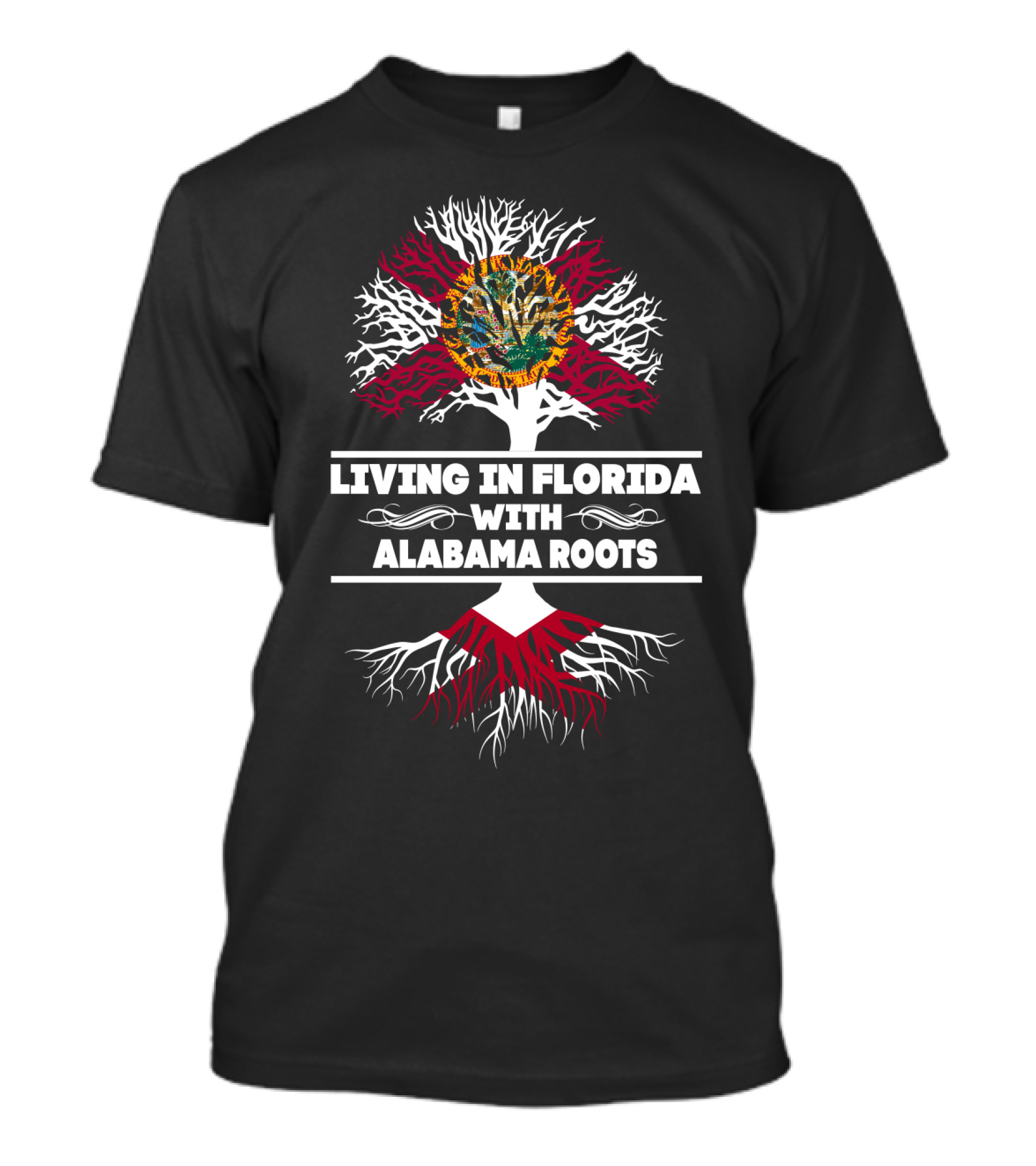 Florida State Pride With Alabama Heritage Tree Symbolism T-Shirt