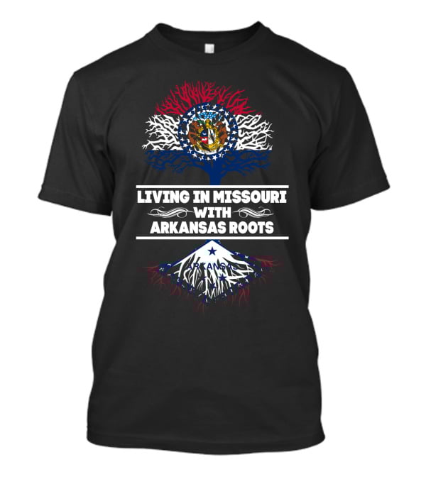Missouri Pride Arkansas Heritage Tree Flag T-Shirt