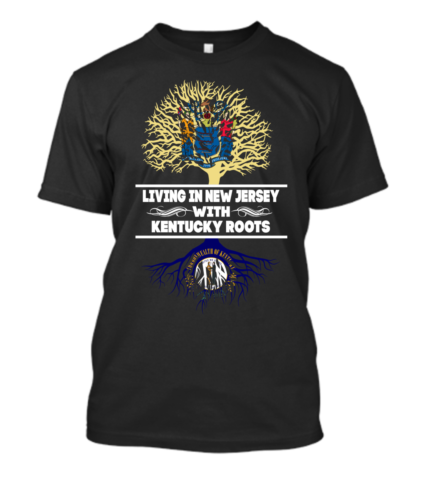 New Jersey Residency Celebrating Deep Kentucky Heritage Roots T-Shirt