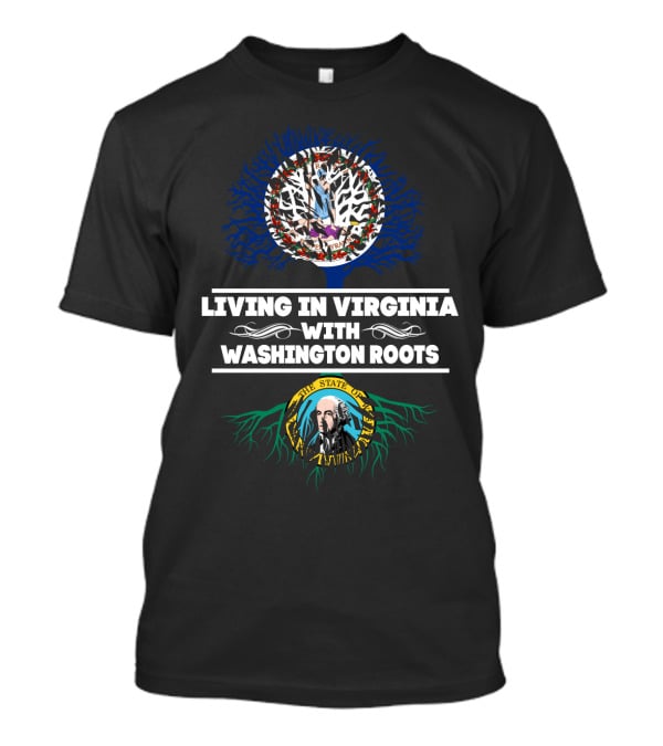 Virginia Living Washington State Roots Tree T-Shirt