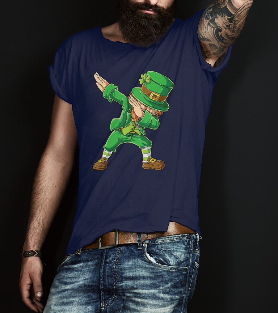 St Patricks Day Leprechaun Dabbing Boys Dab T-Shirt
