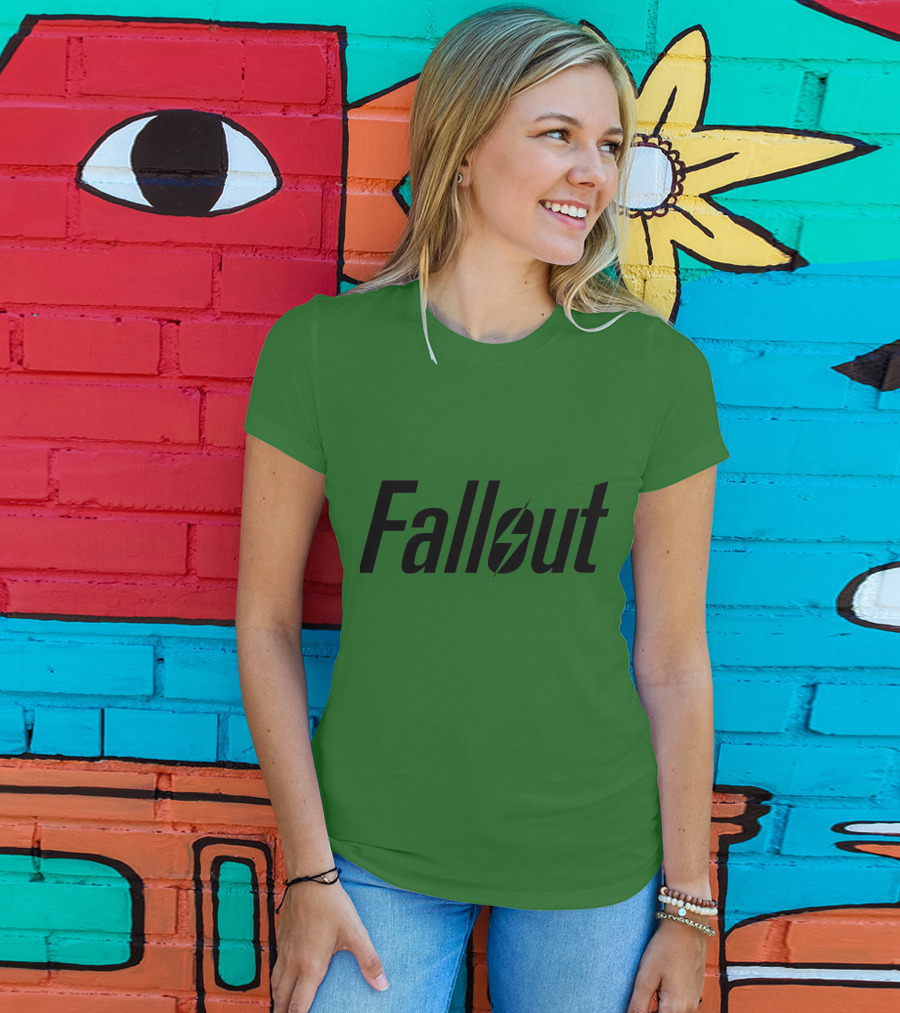 Fallout Logo Green Background T-Shirt