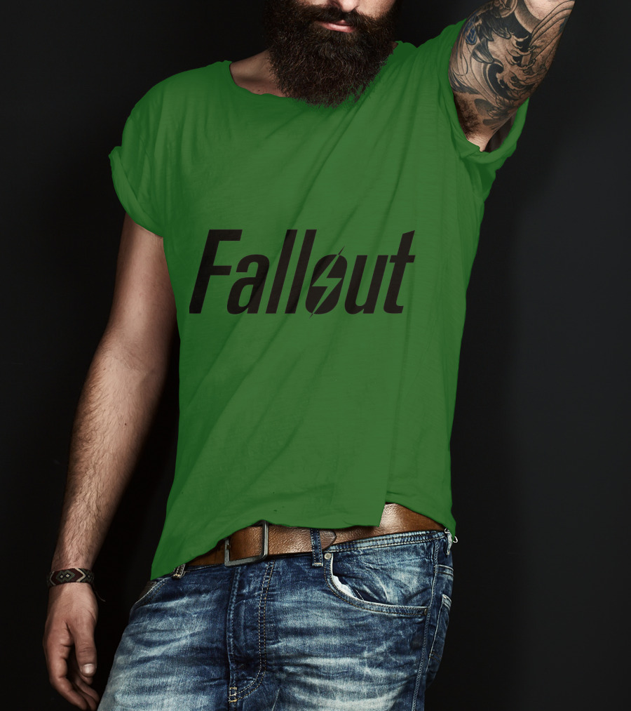 Fallout Logo Green Background T-Shirt