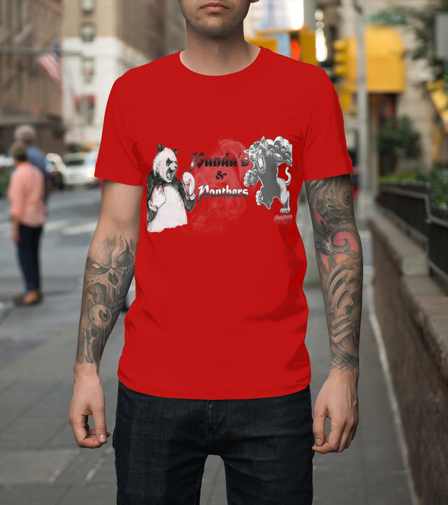 Panda's and Panthers Boxing Face-Off T-Shirt