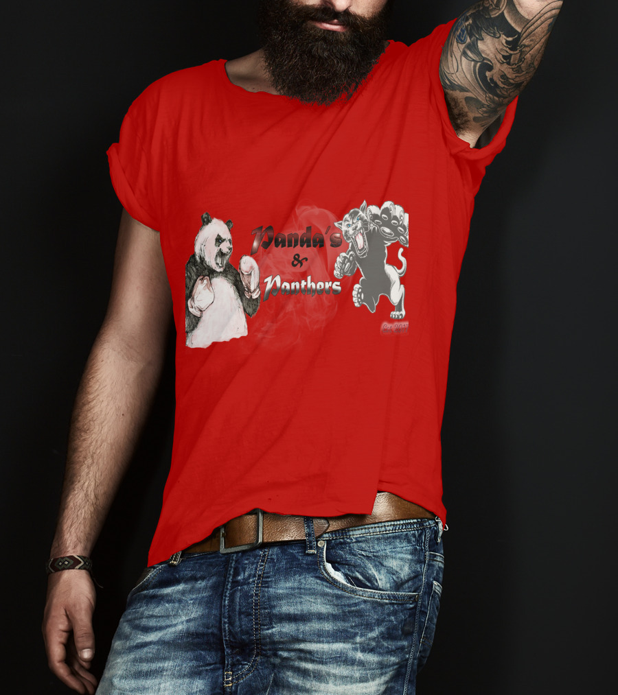 Panda's And Panthers Boxing Face-Off T-Shirt