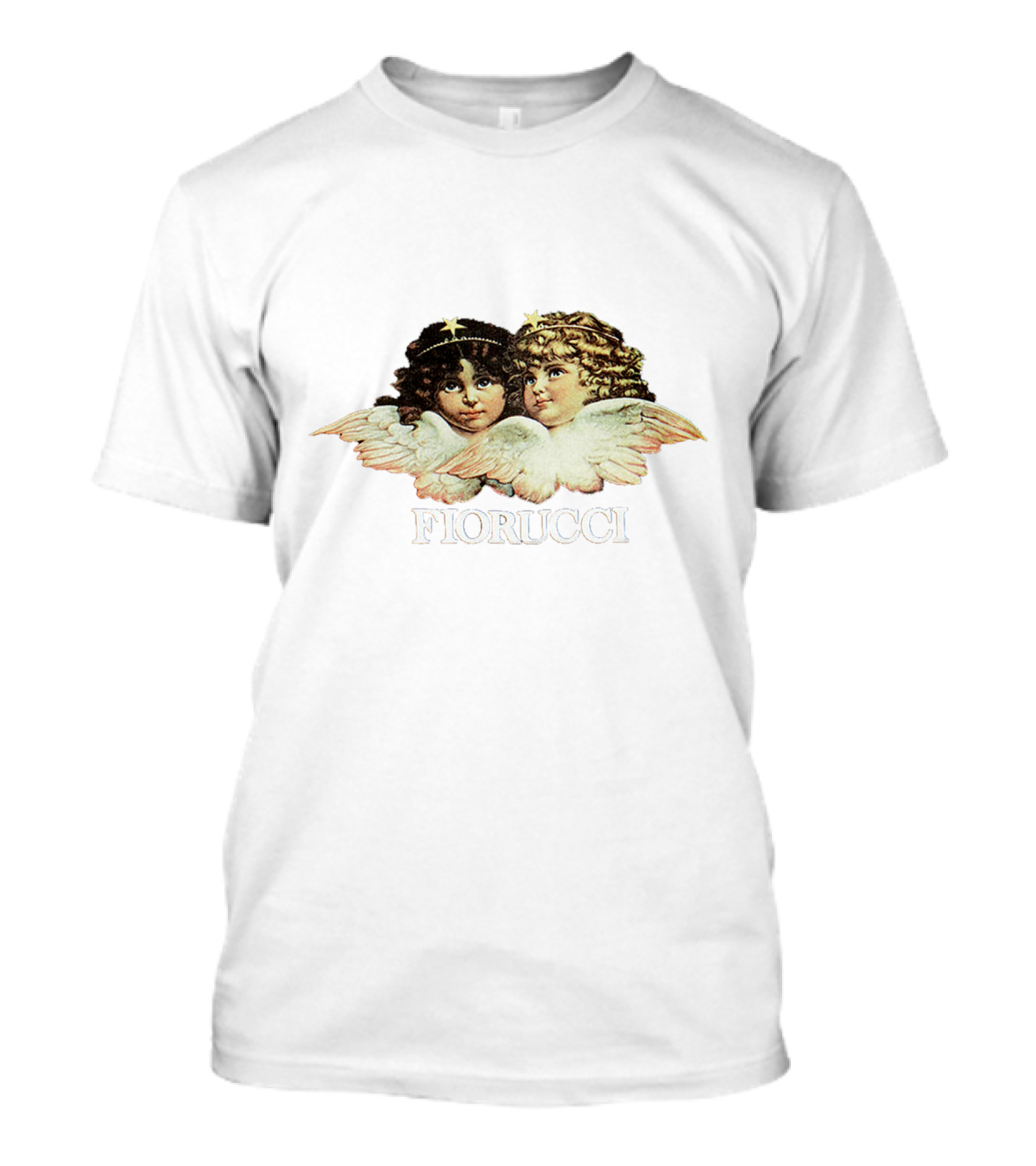 Fiorucci Angel Graphic Crop Top With Cherub T-Shirt