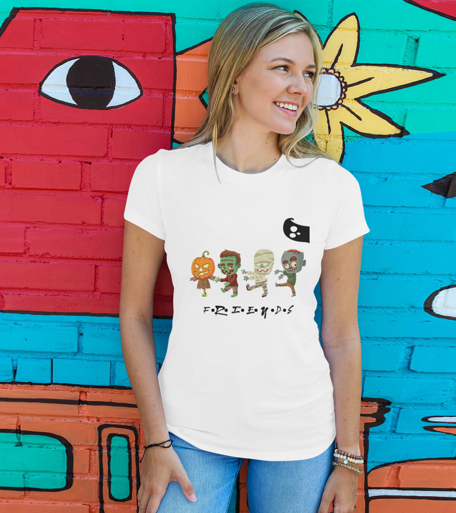 FRIENDS Horror Characters Abbey Road T-Shirt