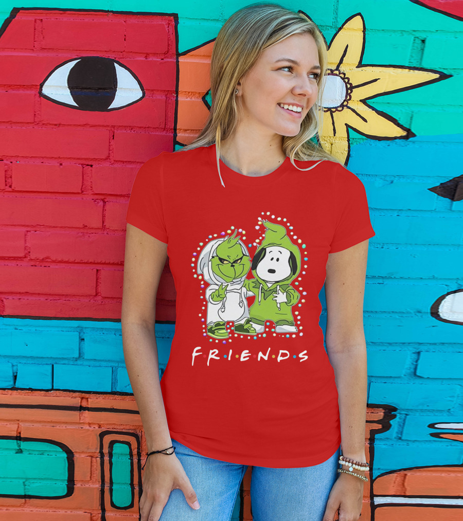Baby Snoopy And Grinch Friends TV Show Hoodie Characters T-Shirt