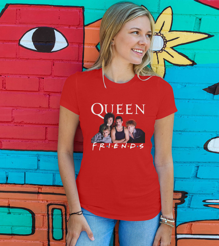 Queen Band Friends TV Show Mashup T-Shirt