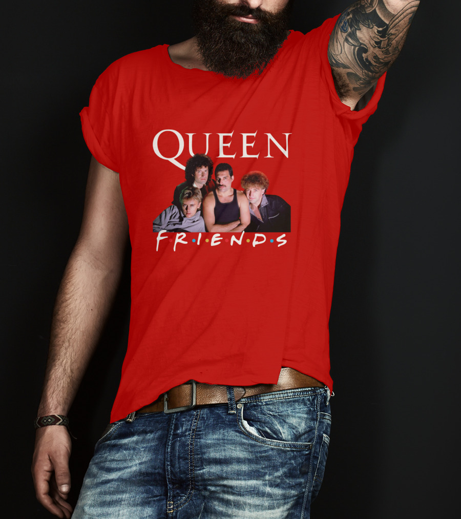 Queen Band Friends TV Show Mashup T-Shirt