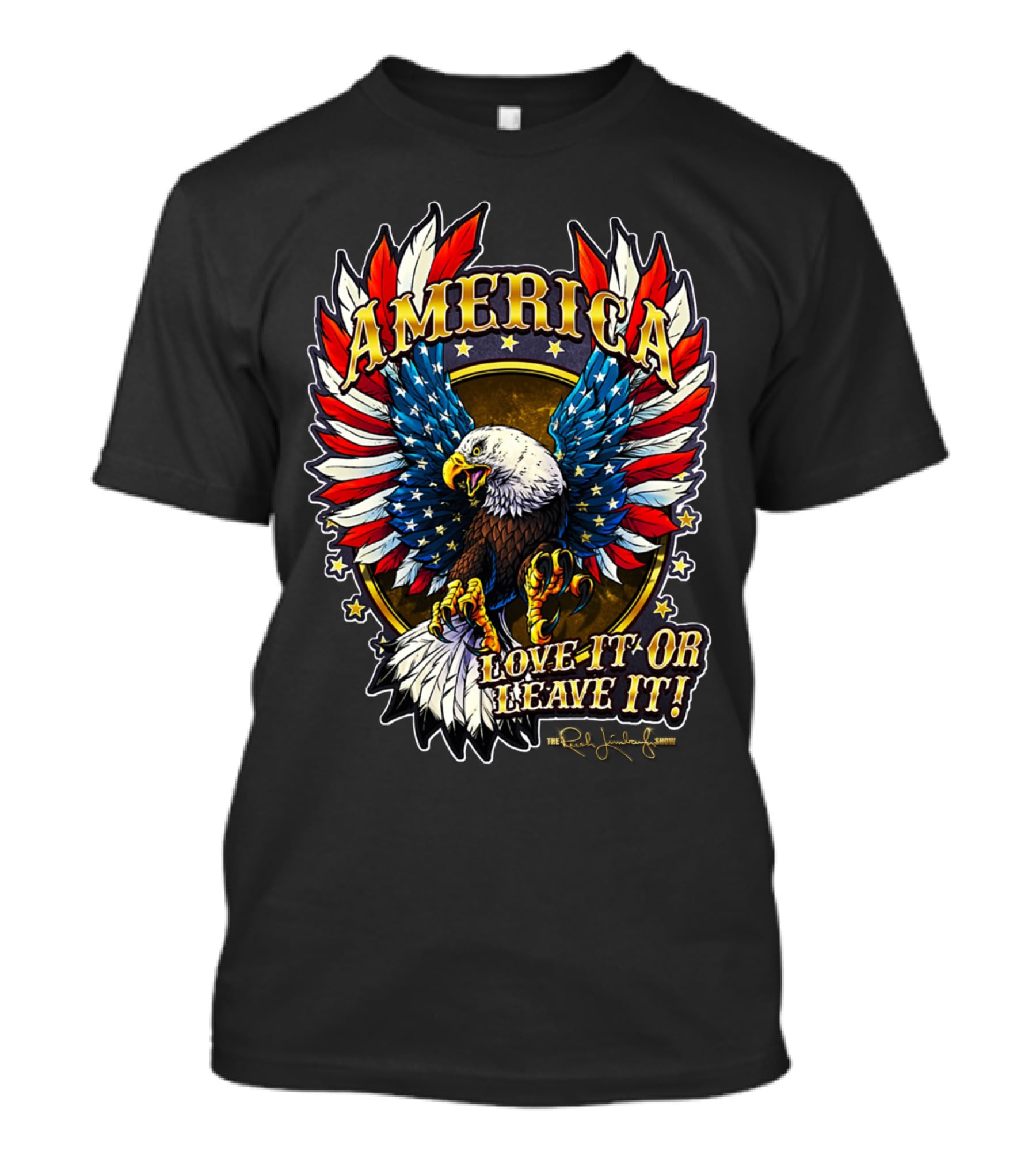 America Love It Or Leave It Bald Eagle Stars The Rush Limbaugh Show T-Shirt