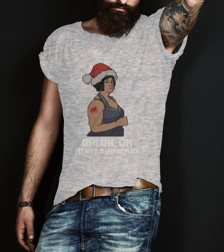 Nessa Oh Oh Oh Merry Christmas Santa Hat Jumper T-Shirt