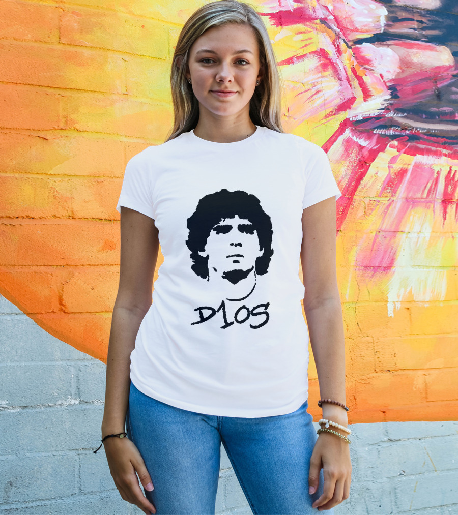 Diego Maradona D1OS Iconic Portrait Legend T-Shirt