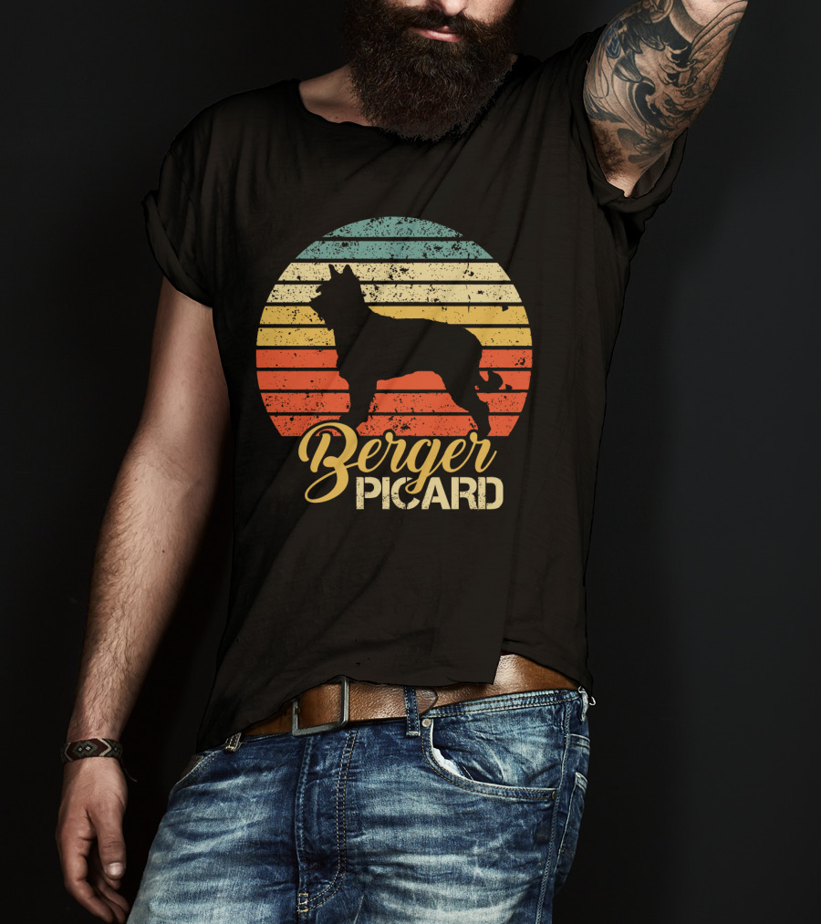 Retro Sunset Berger Picard T-Shirt