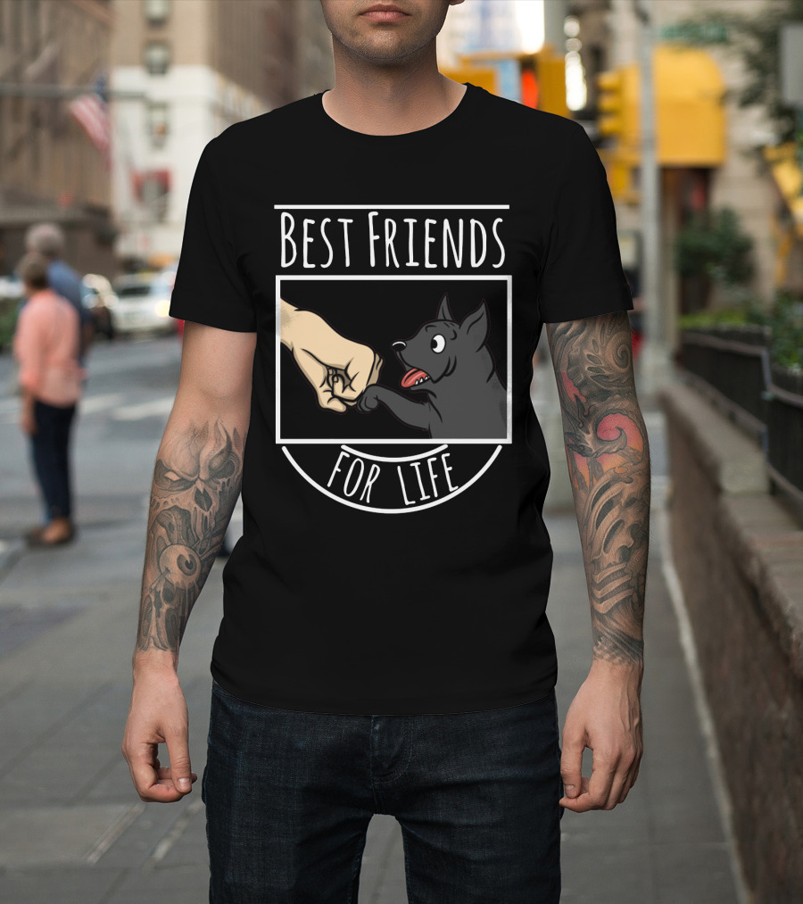 Best Friends For Life Cane Corso Dog Fist Bump T-Shirt