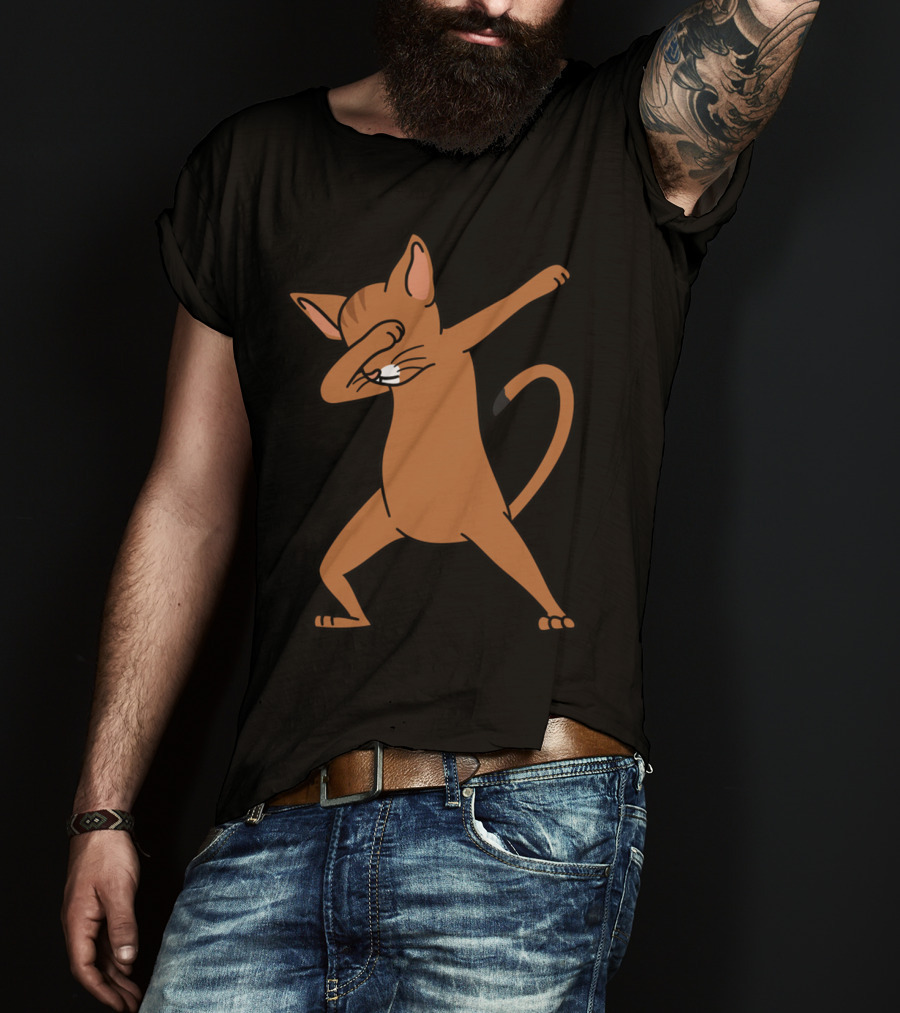 Dab Pose Abyssinian Cat T-Shirt