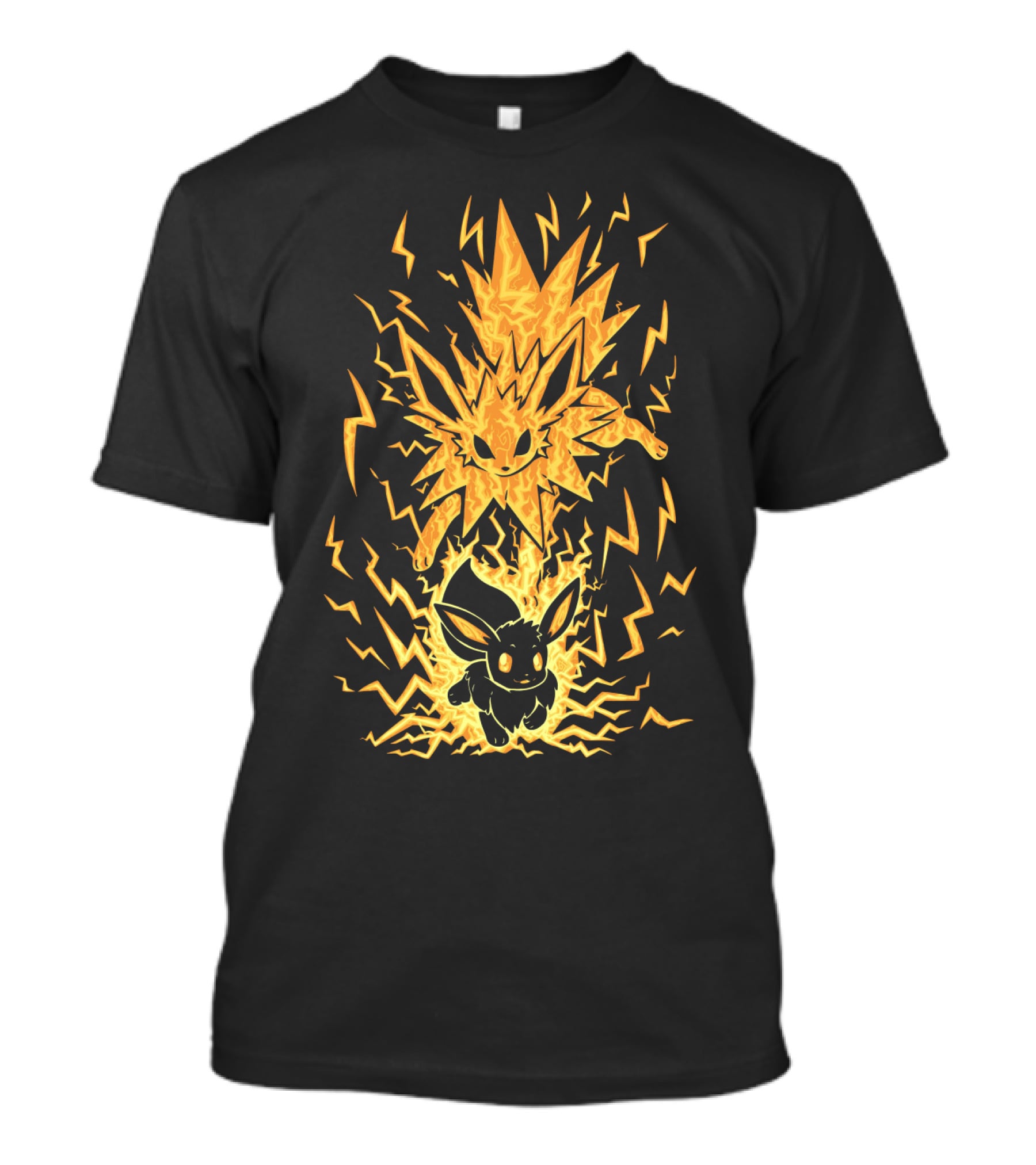 Evolution Pokemon Jolteon Electric Eevee Transformation T-Shirt