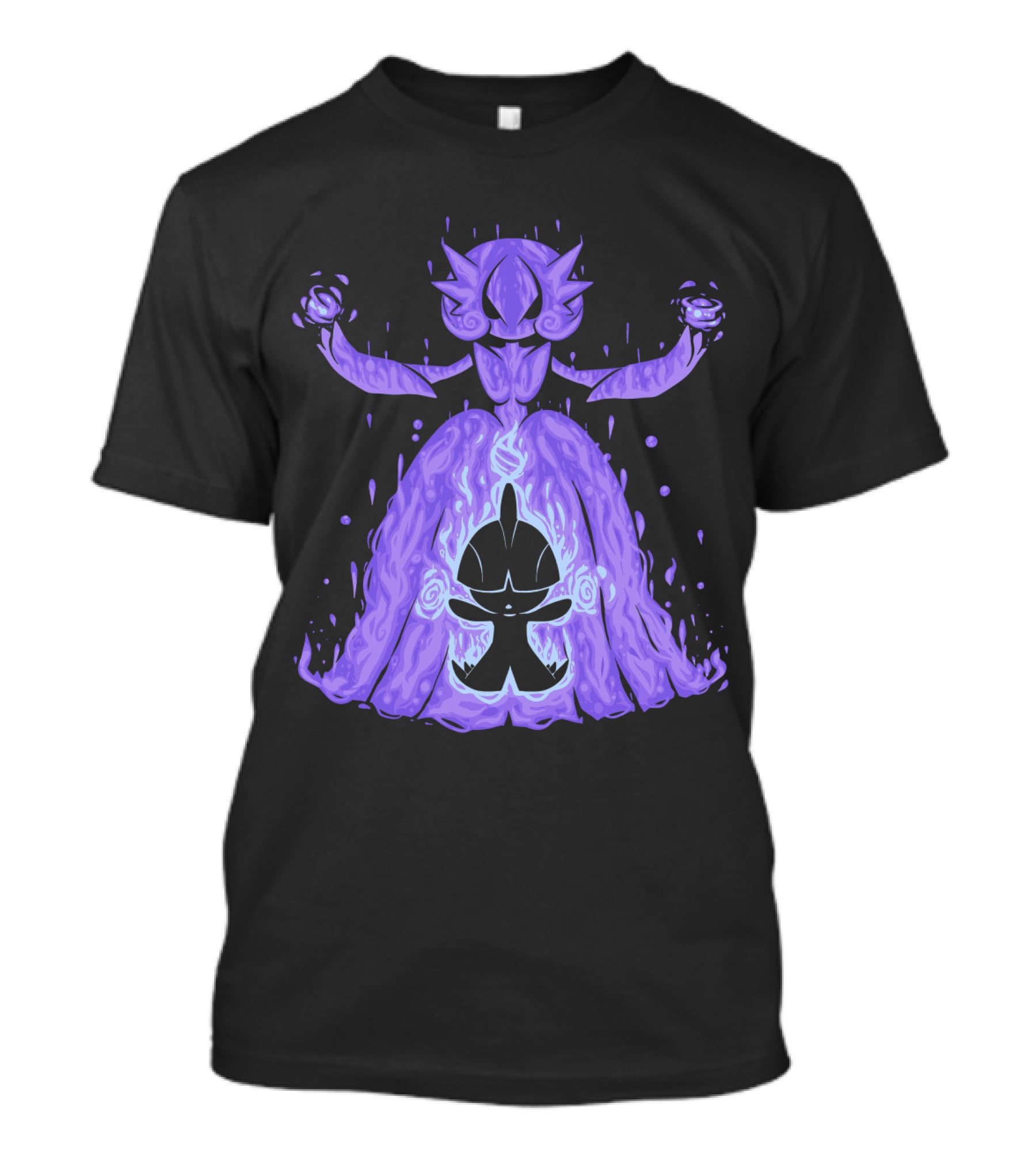 Evolution Pokemon Mega Gardevoir With Purple T-Shirt