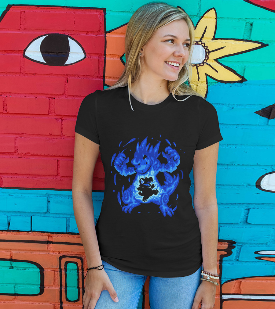Evolution Pokemon Totodile Feraligatr Transformation T-Shirt