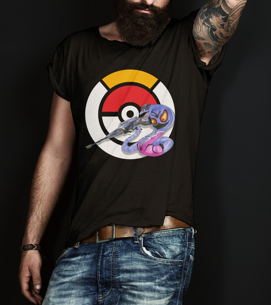 Pokemon X Arbok X Overwatch Widowmaker Mashup T-Shirt