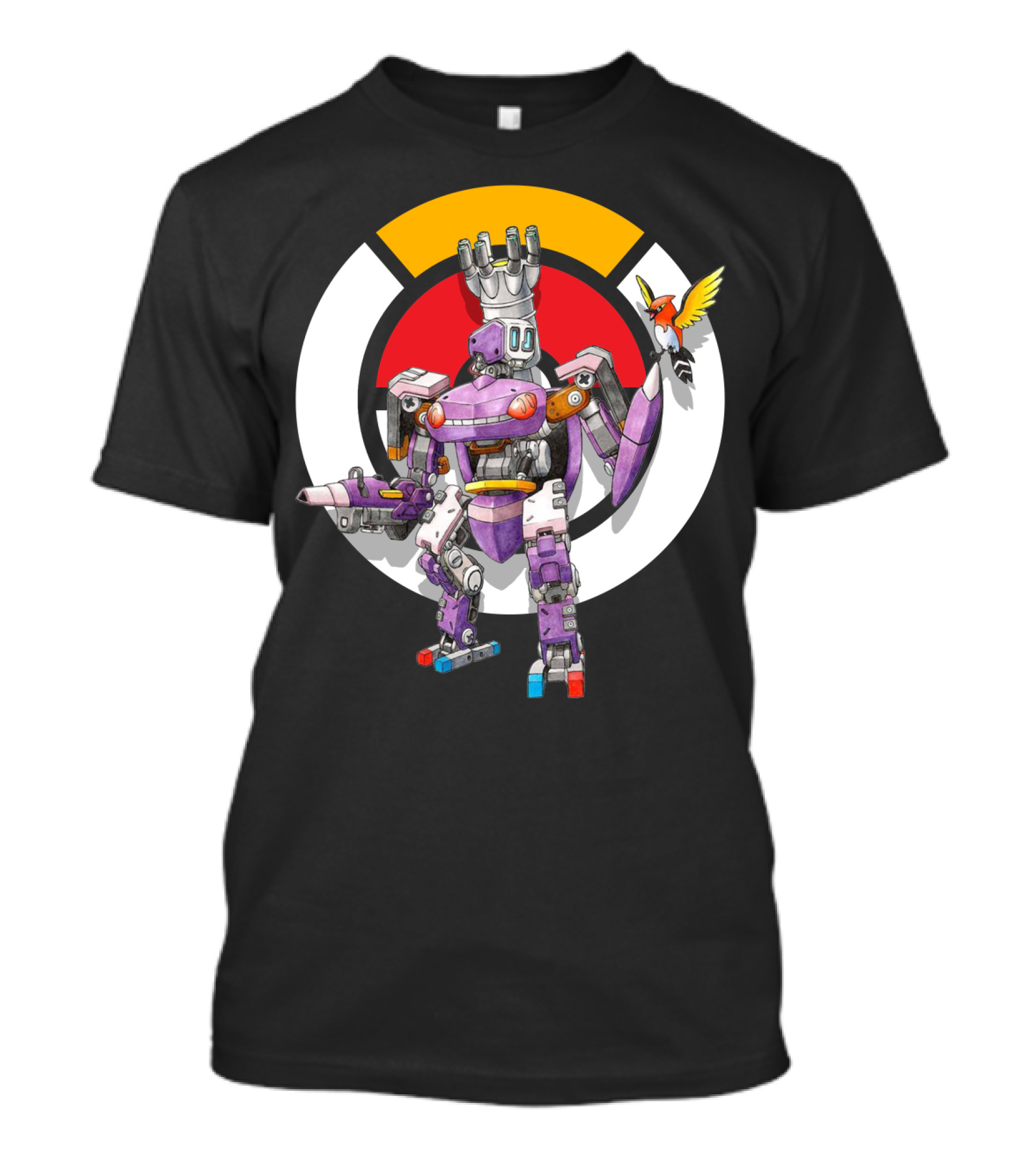 Pokemon X Over Genesect X Bastion Mech Crossover T-Shirt