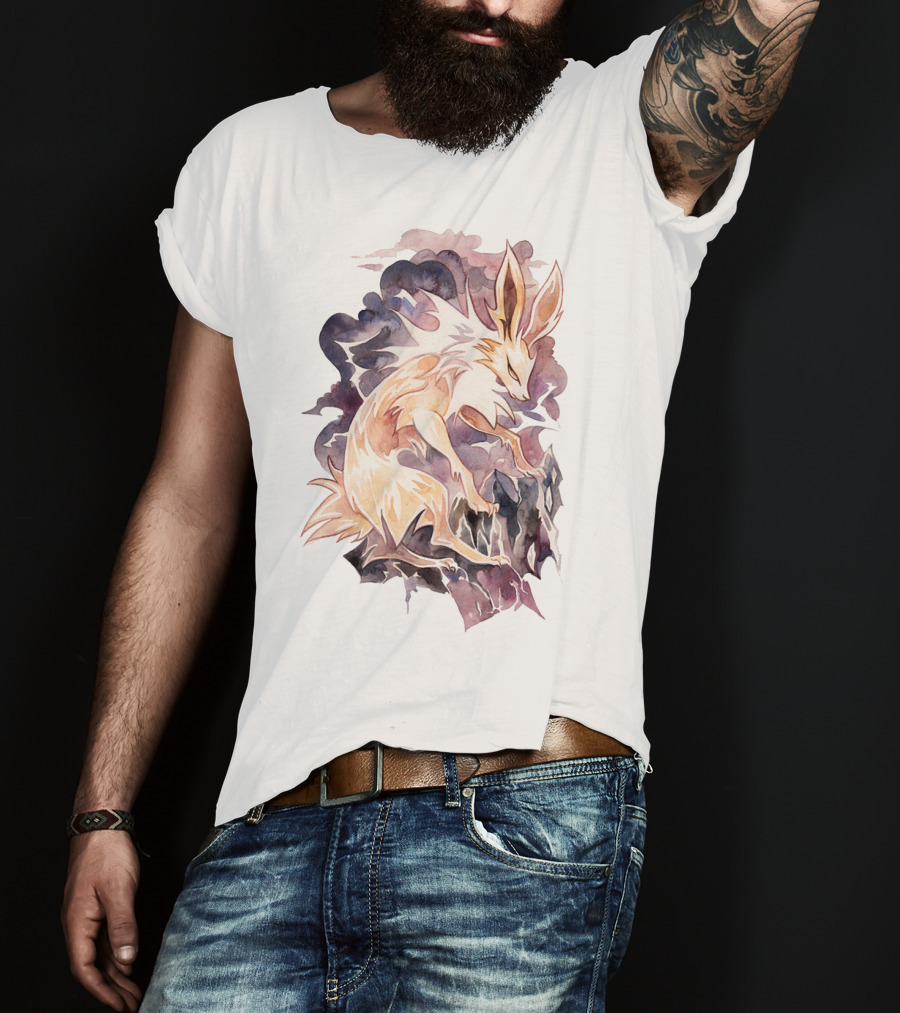 Watercolor Pokemon Jolteon Artistic T-Shirt