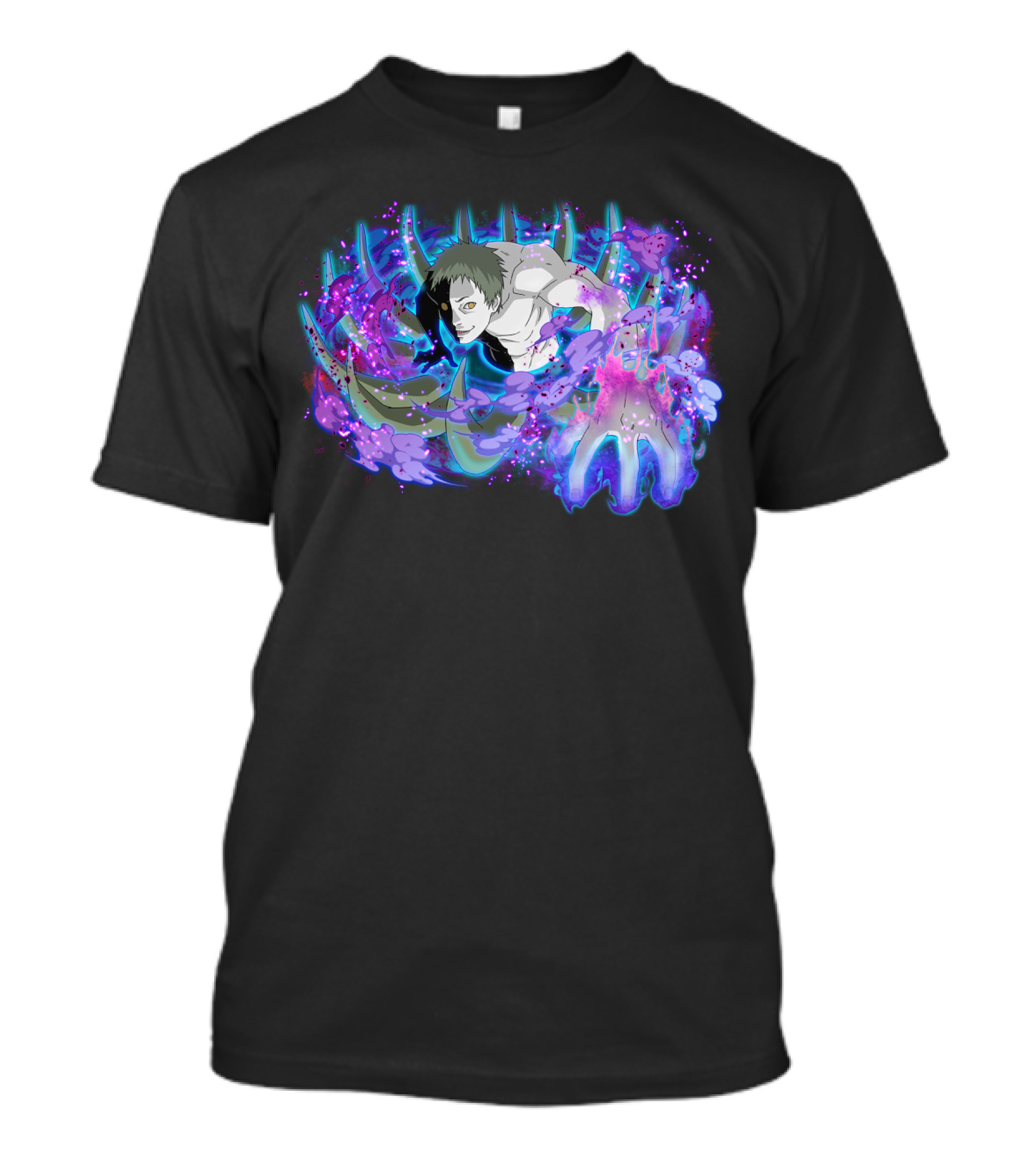 Zetsu Pastel Aura With Purple And Blue Energy Burst T-Shirt