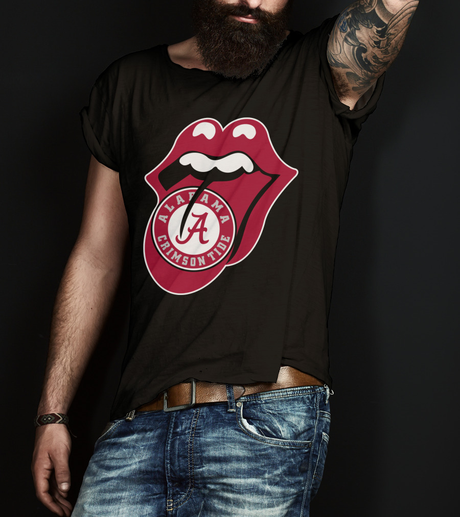 Alabama Crimson Tide Rt Edition Iconic Tongue T-Shirt