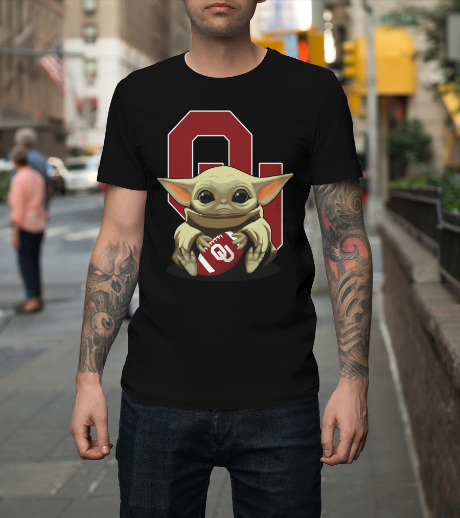 Yoda Baby Sooners Ou Football T-Shirt
