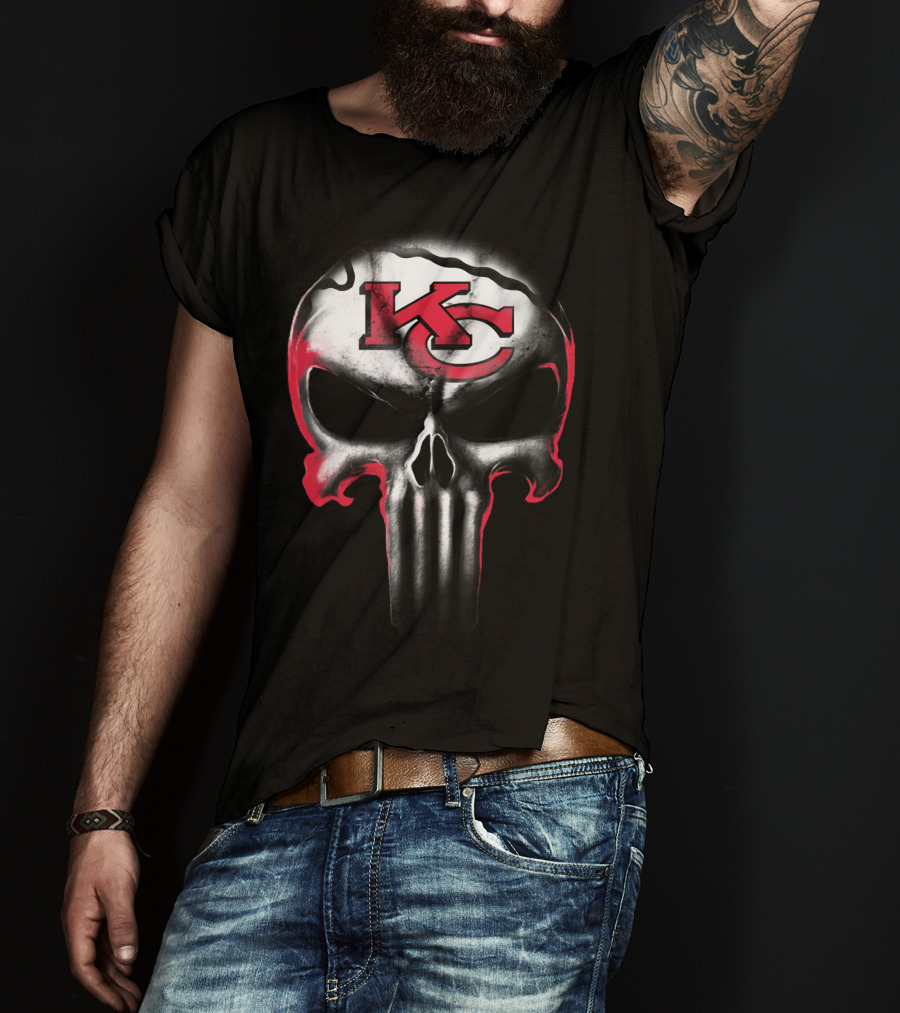 Kc Punisher Skull Chiefs T-Shirt