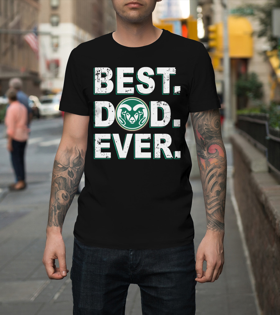 Best Dad Ever Rams T-Shirt