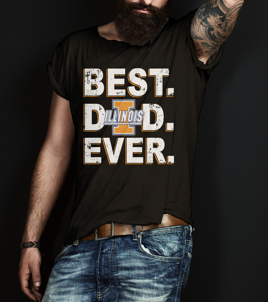 Best Dad Ever Illinois I T-Shirt