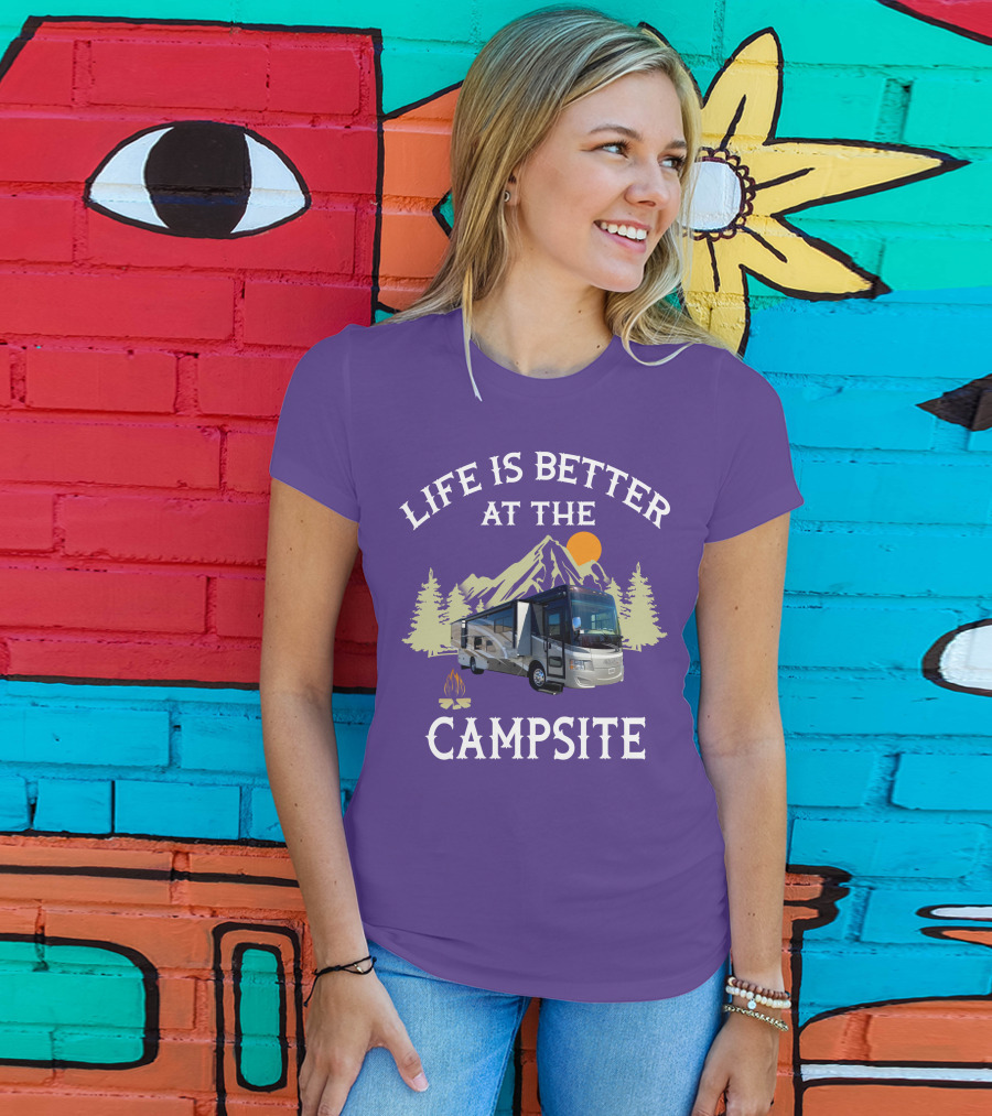 Life Is Better At The Campsite Tiffin Motorhomes ALLEGRO T-Shirt