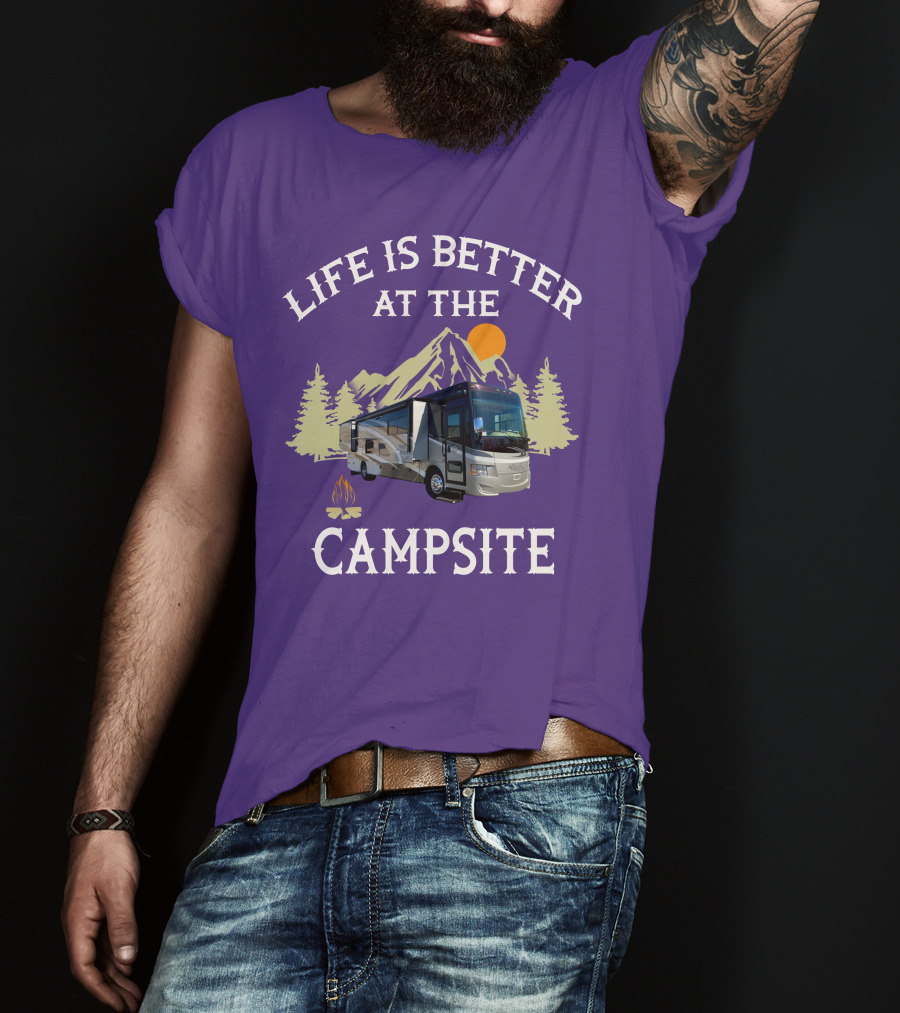 Life Is Better At The Campsite Tiffin Motorhomes ALLEGRO T-Shirt