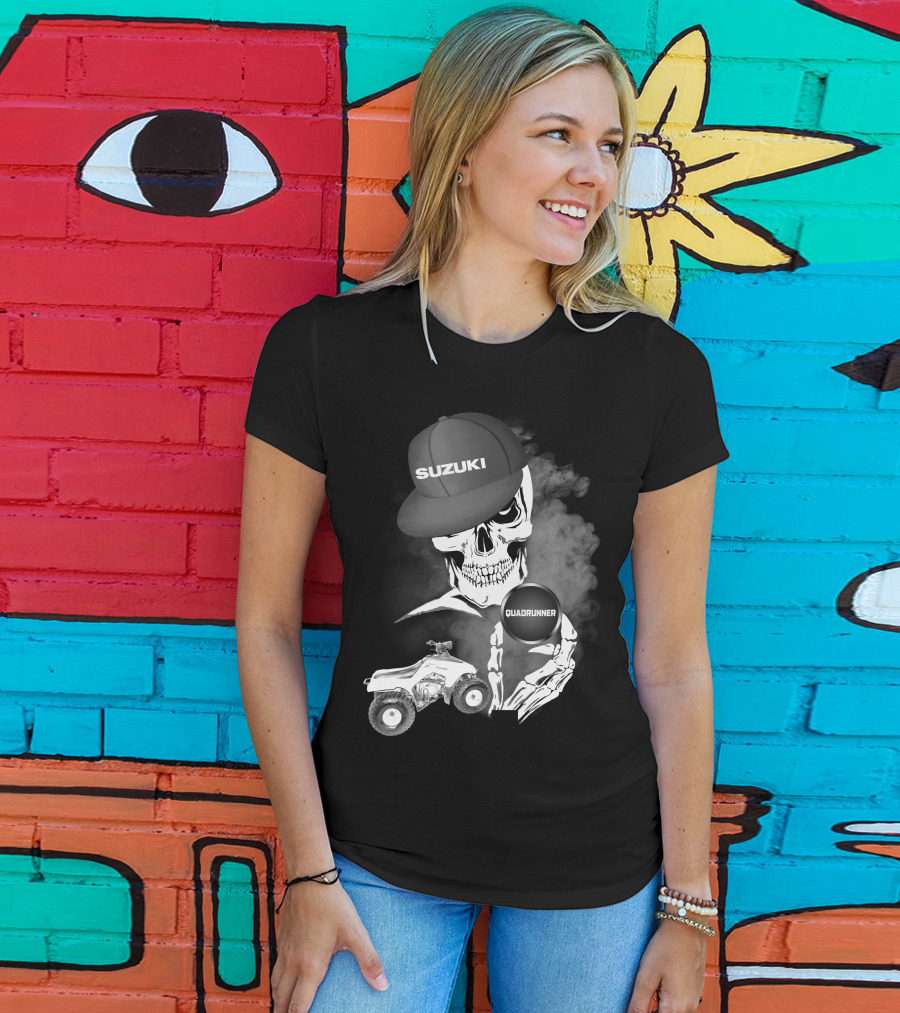 Suzuki Quadrunner LT 160 Skull Smoke T-Shirt