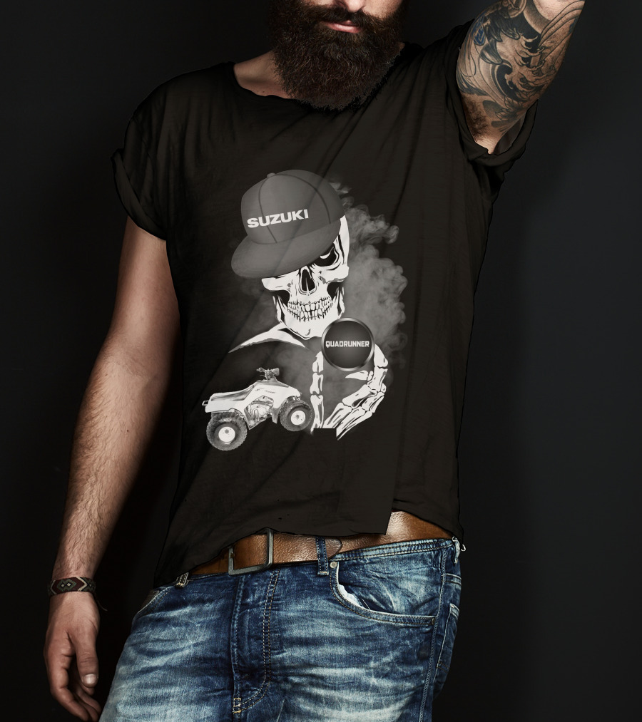 Suzuki Quadrunner LT 160 Skull Smoke T-Shirt